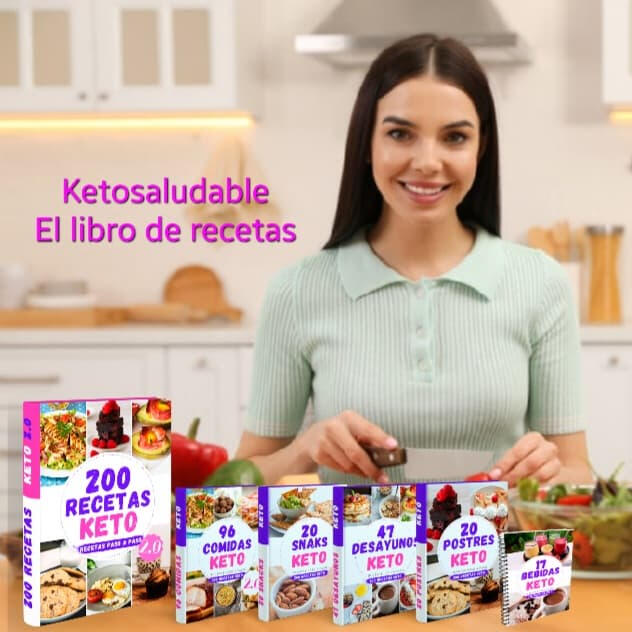 Simplifica tu vida y enciende tu pasión por la cocina. Con nuestro ebook, tendrás acceso a 200 recetas probadas y aprobadas que te ayudarán a mantenerte en cetosis sin sentir que te pierdes de nada. Es la forma más fácil y deliciosa de alcanzar tus metas.